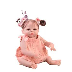 M-Poder Popular 22 pulgadas suave lindo bebé de juguete muñeca de silicona muñecas para niños bebé recién nacido