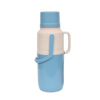 Botol termos, termos Liner kaca tebal 2L rumah tangga Modern, botol air panas vakum 3L kapasitas Stainless Steel