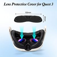 Couverture faciale de remplacement pour équipement VR, 5 pièces, masque doux, à sensation de peau, pour le visage