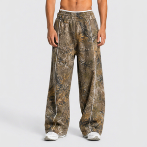 Pantalones Jogger de Camuflaje Extra Grandes Personalizados para Hombre, Pantalones Deportivos Casuales Transpirables de Felpa de Algodón Premium - Product Image 1