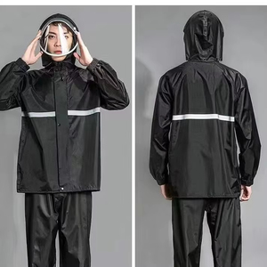 Motorcycle Outdoor Riding Split Raincoat and Rain Pants <b>Set</b> <b>Waterproof</b> Reflective Raincoat - Product Image 2