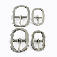 Boucles de ceinture ovales Meetee XP263 17/22/25/32 mm pour ceintures d'homme, boucles à une seule languette, accessoires en métal poli, boucles de ceinture