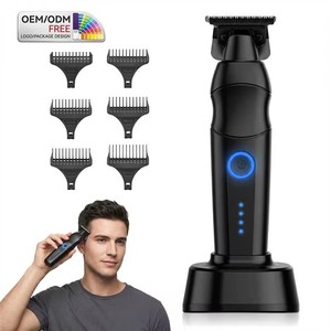 Recortadora de Pelo Eléctrica OEM ODM con Cuchilla en T, Recargable, para Barba, con Base de Carga, <span class=keywords><strong>Afeitadora</strong></span> de Precisión Zero Gap para Barbería - Product Image 1