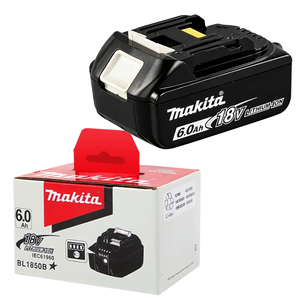 Makita 18V batterij 6.0Ah, origineel BL1860 BL1850 BL1840 BL1830 100% compatibel met Makita elektrisch gereedschap Li-On oplaadbaar - Product Image 1