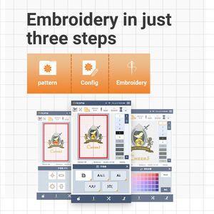簡単操作 リコマ RSE5000 家庭用 コンピューターミシン刺繍機 縫製機能内蔵 - Product Image 3