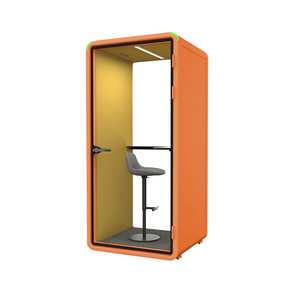 Cabine de bureau ergonomique individuelle insonorisée, cabine acoustique pour appels privés et travail - Product Image 4