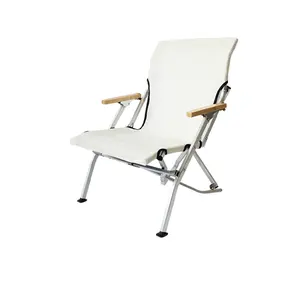 Meilleure chaise de camping en aluminium Chaise de camping en toile Chaise de camping pour l'extérieur avec bar à café