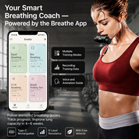 Appareil d'entraînement respiratoire à double canal, résistance à l'inhalation et à l'expiration simultanées, renforceur des muscles respiratoires pour athlètes, OEM