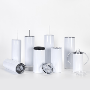 Customized 20oz Stainless Steel Small Thermos for Travel Wholesale Sublimation Blanks Double Wall Insulated Flask with Straw