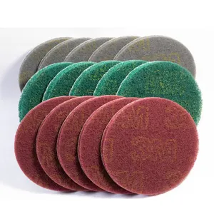 Non Scratch Scheuer schwämme Clean Discs von Vlies-Scheuer schwämmen Küchen reinigung Abrasive Green Scouring Pad