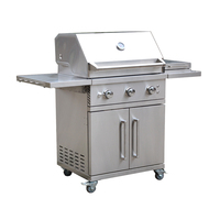Grille de barbecue de rôtisserie d'approvisionnement d'usine avec la cuisinière latérale pour la cuisine d'arrière-cour