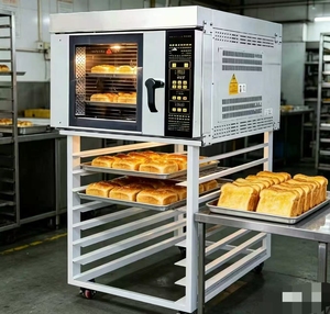 Nueva Estufa Eléctrica de Aire Caliente con Cinco Bandejas, Rejilla y Bandeja para Hornear, Multifuncional, de Acero Inoxidable, con Control Táctil Automático, para <span class=keywords><strong>Uso</strong></span> en Panadería y Maíz - Product Image 2