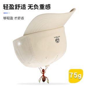 หมวกเบสบอลซินดาผ้าฝ้ายสำหรับทุกเพศสีดำและสีขาวนวลหมวกป้องกันแสงแดดฤดูใบไม้ผลิฤดูใบไม้ร่วง - Product Image 3