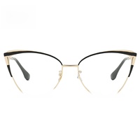 Monture de lunettes pliables unisexe œil-de-chat en métal tendance 2025, photochromiques, à monture complète, pour visages en forme de losange, haute qualité, vente en gros