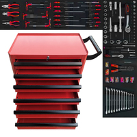 Xuanrong Matériau en acier laminé à froid Boîte à outils Armoire à rouleaux Outil d'armoire à 7 tiroirs
