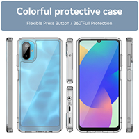 Pour Samsung Galaxy M06 Anti-Rayures Antichoc Mobile Couverture Arrière pour Galaxy F06 5G Slim Fit TPU + Acrylique Transparent Téléphone Cas