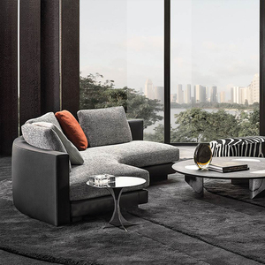 Sofá Esquinero Minimalista de Alta Gama Minottii Daniels, Último Estilo, Tela de Lino y Poliéster, Sofá Seccional Esquinero, Opción Práctica - Product Image 3