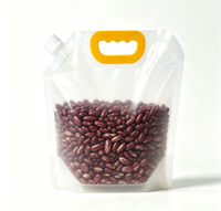 Sachet Doypack Transparent de Qualité Alimentaire avec Bec Verseur et Poignée en PET/PE pour Emballage Alimentaire (Céréales, Riz, Haricots)