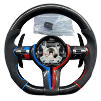 Volant en fibre de carbone à fond plat en promotion pour BMW E46 E36 G20 G21 – Pièces de modification et d'amélioration intérieure
