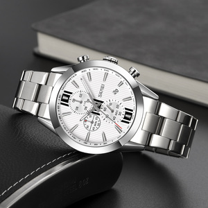 Reloj de pulsera de cuarzo dorado con correa de acero inoxidable, diseño de lujo, clásico - Product Image 4