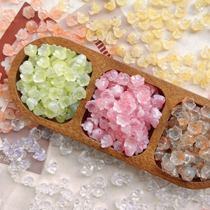 Perles de fleurs en gros, perles de verre muguet, accessoires de bijoux faits à la main pour bracelets et colliers - Product Image 5