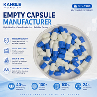 Capsules vides HPMC végétales toutes tailles de la marque Kangle, support d'impression couleur en gros, fabricant de capsules vides