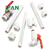 Raccords de tuyauterie PPR pour l'alimentation en eau des bâtiments IFAN, 20-110 mm, blanc, PN25, adaptateur fileté en laiton Hyosung, raccords PPR durables pour la plomberie