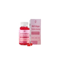 Collagène marin premium sans sucre, biotine, gummies pour la peau, les cheveux, les ongles et la santé des articulations, étiquettes privées OEM