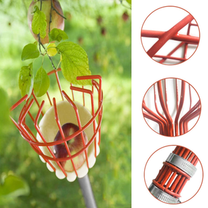 Perche télescopique légère en aluminium et acier inoxydable de 1,6 m à 5,6 m pour cueilleur de fruits avec panier, vente en gros personnalisée - Product Image 5