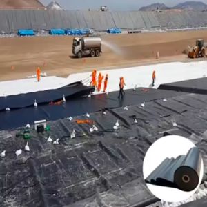 Géomembrane en plastique HDPE LDPE PVC <span class=keywords><strong>EPDM</strong></span> de 1 mm, 1,5 mm, 2 mm pour revêtement de bassin, de barrage et de biodigesteur de déchets - Product Image 2