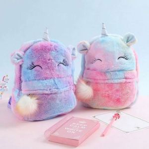 Child Cartoon Cute Kindergarten School Bag Colorful Small Unicorn Plush <b>Backpack</b> for <b>Kid</b> - Product Image 5