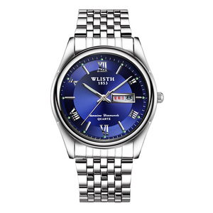 <span class=keywords><strong>Montre</strong></span> à quartz sport pour <span class=keywords><strong>homme</strong></span> S501 en acier inoxydable avec double calendrier, boucle déployante simple et lumineuse – Vente en gros - Product Image 2