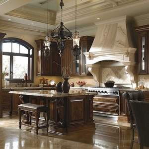 خزائن مطبخ عالية الجودة من مصنع cbmmtt ، خزانات مطبخ مخصصة من الخشب الصلب بتصميم ثلاثي الأبعاد مجانًا - Product Image 1