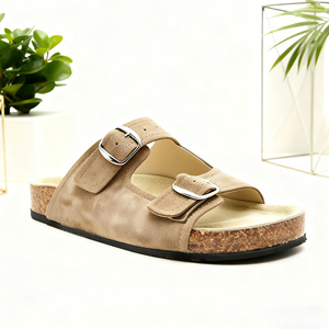 <span class=keywords><strong>Sandales</strong></span> en cuir véritable confortables avec semelle antidérapante en caoutchouc au design unique - Product Image 2