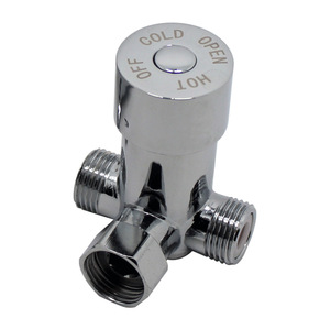 Robinet à commande de température par induction et mélange, à commande au pied, robinet de contrôle de la température de l'eau chaude et froide, accessoires de robinetterie de salle de bain - Product Image 1