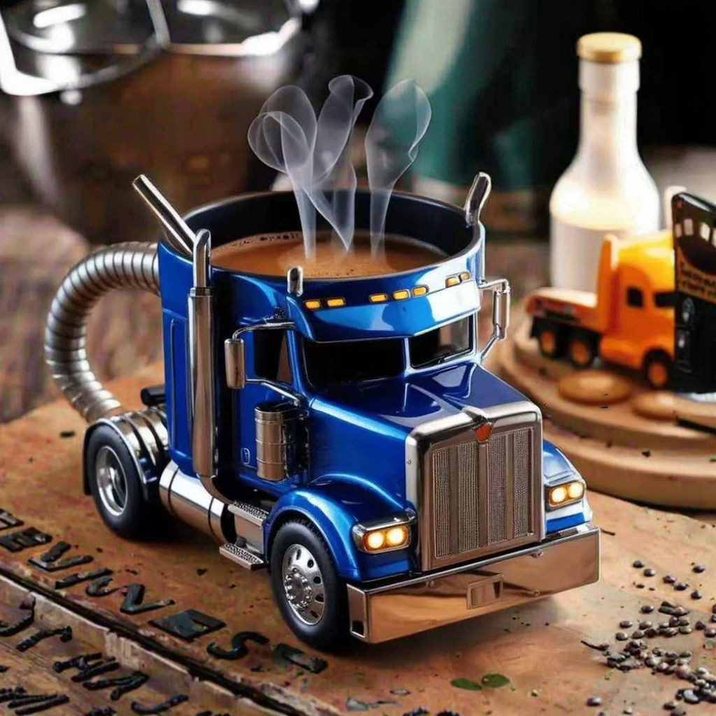 Truck cup-blue