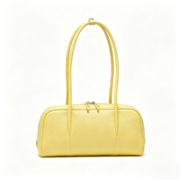 Sac à main bandoulière en cuir grainé pour femme, sac Boston personnalisé à double fermeture éclair, sac à bandoulière de luxe pour filles