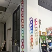 Gran arte acrílico venta al por mayor acrílico enlace cadena pared acento Artificial Art Deco para decoración del hogar