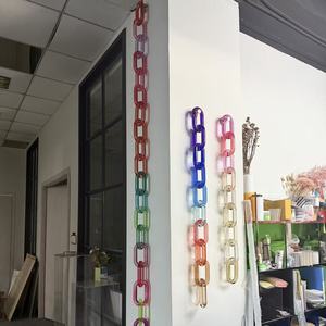 Grand <span class=keywords><strong>Art</strong></span> Acrylique Vente en Gros Chaîne à Maillons en Acrylique Accent Mural Artificiel <span class=keywords><strong>Art</strong></span> Déco pour la Décoration Intérieure - Product Image 2