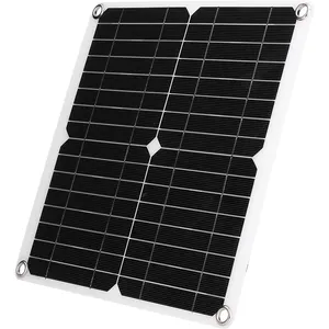 단결정 17.6V 태양 전지 패널 유연한 12W 소형 휴대용 유연한 태양 전지 패널 충전기 옥상 RV 전기 자동차 캠핑