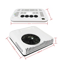 Climatiseur de toit pour camping-car XMZ 12V 24V DC 10000 BTU à faible bruit avec onduleur et contrôle par téléphone