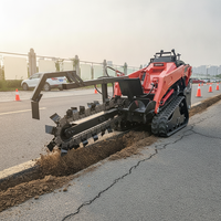 Mini-chargeuse sur pneus Kubota V1000 alimentée par un moteur diesel avec accessoire de chargeuse sur pneus