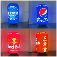 Mini canette de Coca-Cola à écran numérique LED rechargeable pour l'éducation des centres commerciaux d'ascenseur-Prix d'usine pour la promotion de la marque