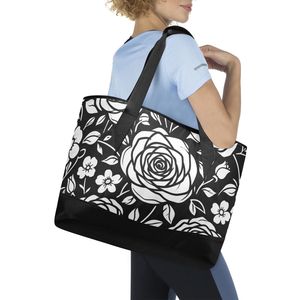 Custom Floral Print Insulated <b>Lunch</b> <b>Bag</b> for <b>Women</b> Wholesale Cooler Tote with Strap for Shopping and Work - Product Image 4