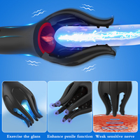 Masturbator für Männer mit Vibrierender Zunge zur Eichelstimulation, Oralsex-Simulation, Ausdauertraining, Männliches Sexspielzeug für Erwachsene