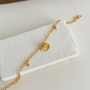 Dylam Unique Exclusive Design 18K Gold Plated S925 <b>Silver</b> 5A Zirconia Flower Pendant <b>Bangles</b> & <b>Bracelets</b> Jewelry <b>Bracelet</b> - Product Image 6