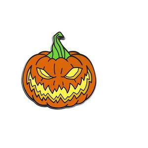 ที่กำหนดเองโลหะ Hallowmas ฟักทอง Hard Enamel Lapel PIN - Product Image 1