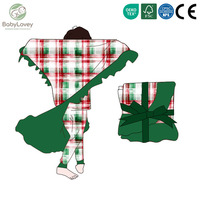 Couverture d'emmaillotage pour bébé en fibre de bambou à carreaux doux imprimés Babylovey pour nouveau-nés avec étiquette personnalisée et privée