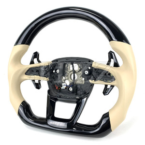 Accessoires d'intérieur pour <span class=keywords><strong>Audi</strong></span> A4 Q2 <span class=keywords><strong>Q3</strong></span> Q5 Q7 Q8 Sport Leather Carbon Fiber Steering Wheel Upgrade Shift Paddles 2021 <span class=keywords><strong>2022</strong></span> - Product Image 2