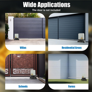 Operadores de motor de puerta corredera de CA de 2000kg Abridor de puerta deslizante de aluminio Wifi de 1200W con aplicación de control remoto y llave - Product Image 6